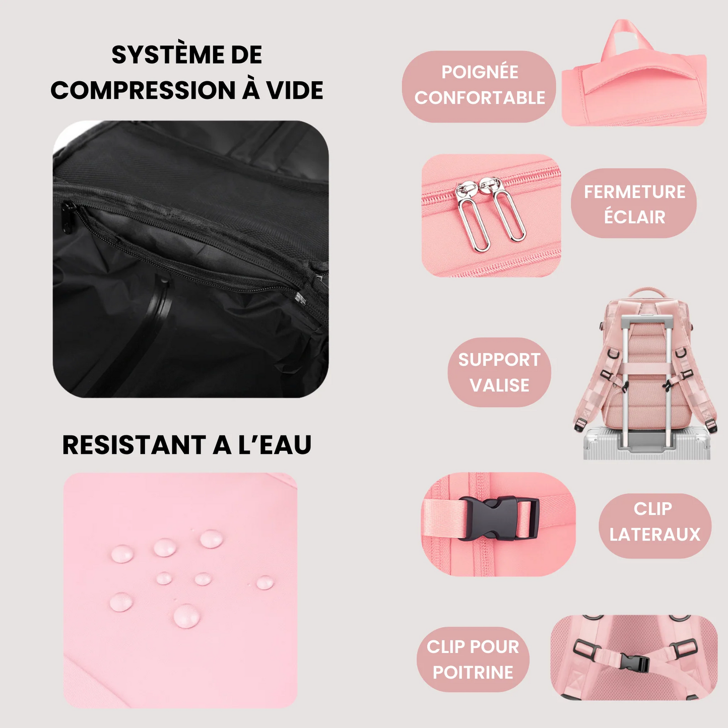 AERVELLE™ Sac de voyage compressible